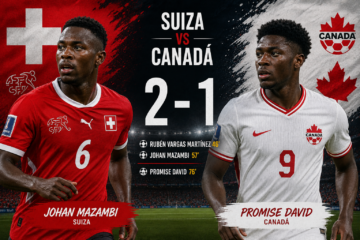 Suiza vence 2-1 a Canadá y se corona líder del Grupo B en el Mundial 2026