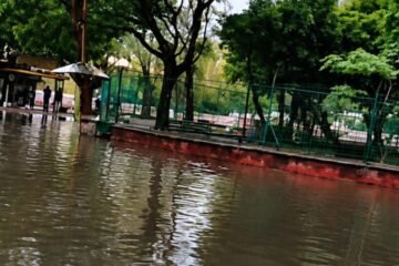 ¡De nueva cuenta! El parque Cri Cri bajo el agua por enésima vez: exigen solución a inundaciones en Cuernavaca