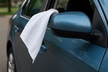 El secreto del pañuelo blanco en la ventana del auto: ¿Qué significa realmente esta misteriosa señal?